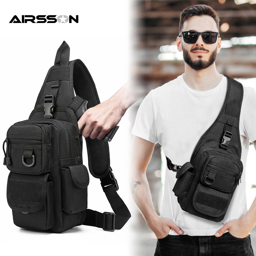 Edc Concealed Carry Sling Bag - Bolsa tática para pistola, coldre de