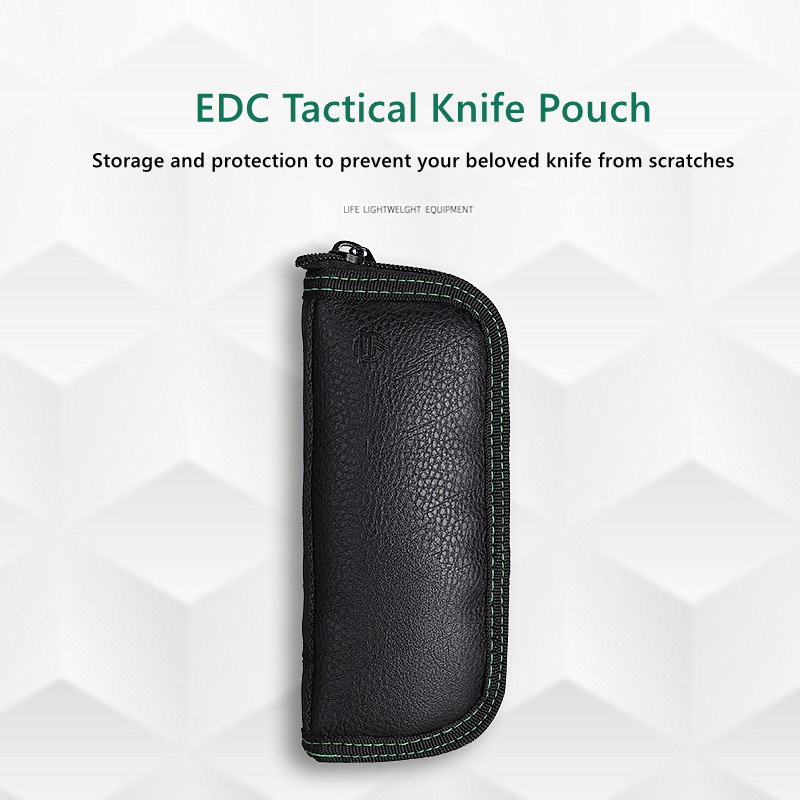 Edc Everyday Carry Knives - Faca dobrável, bolsa de couro, bolsa