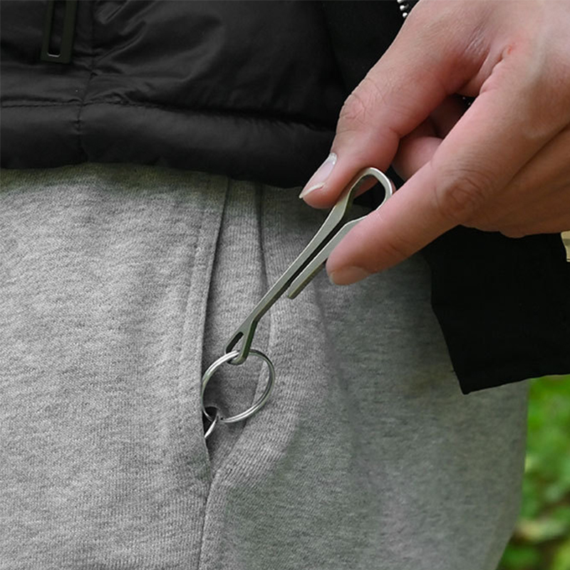 Edc Carry Clip - Chaveiro com clipe de cinto em