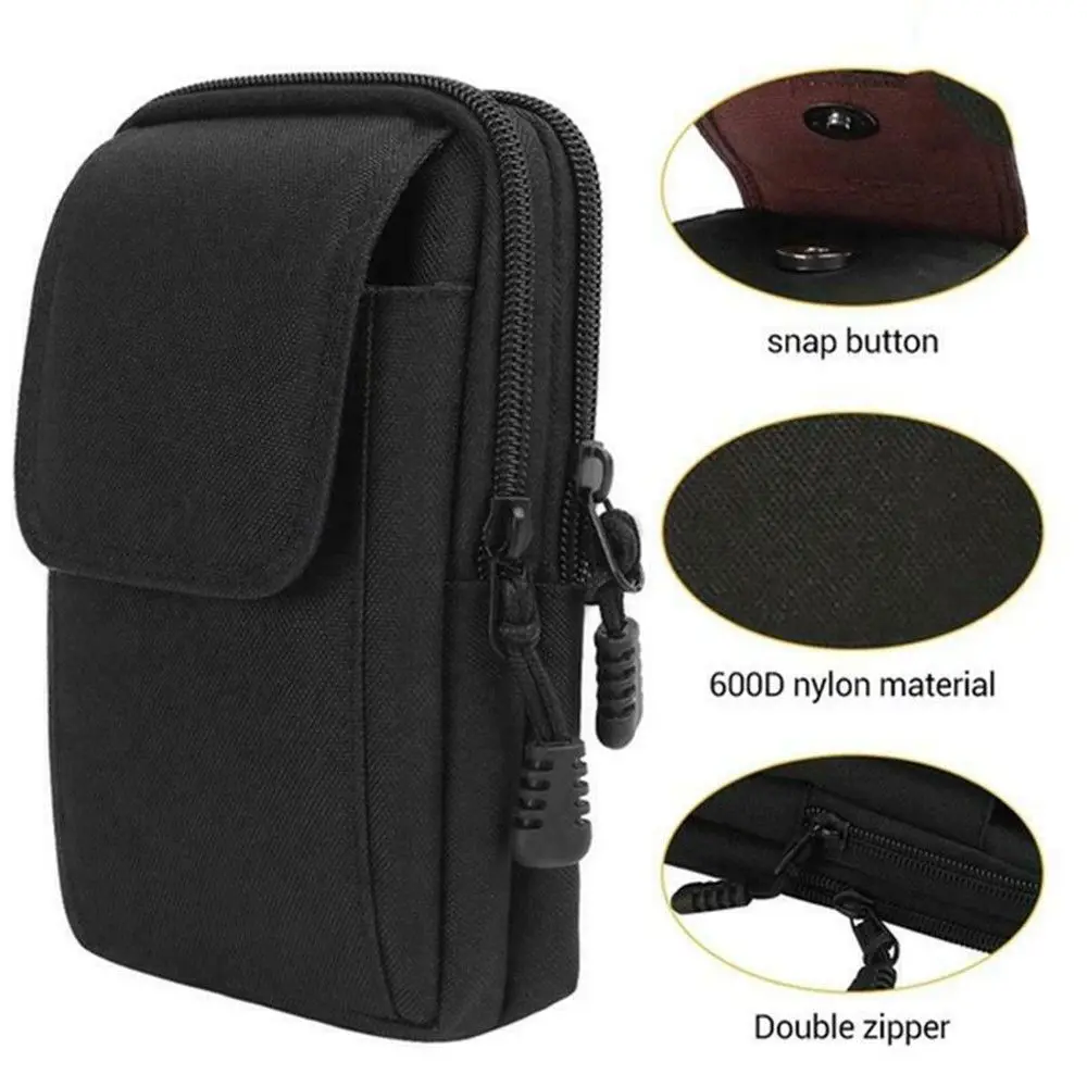 Edc Carry Fanny Pack - Cinto tático MOLLE para homens, bolsa