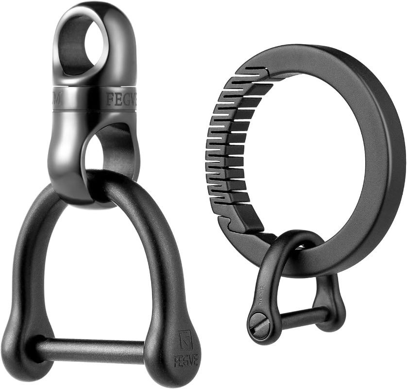 Chaveiro de titânio com mosque - Edc Carry Clip avaliação e preço